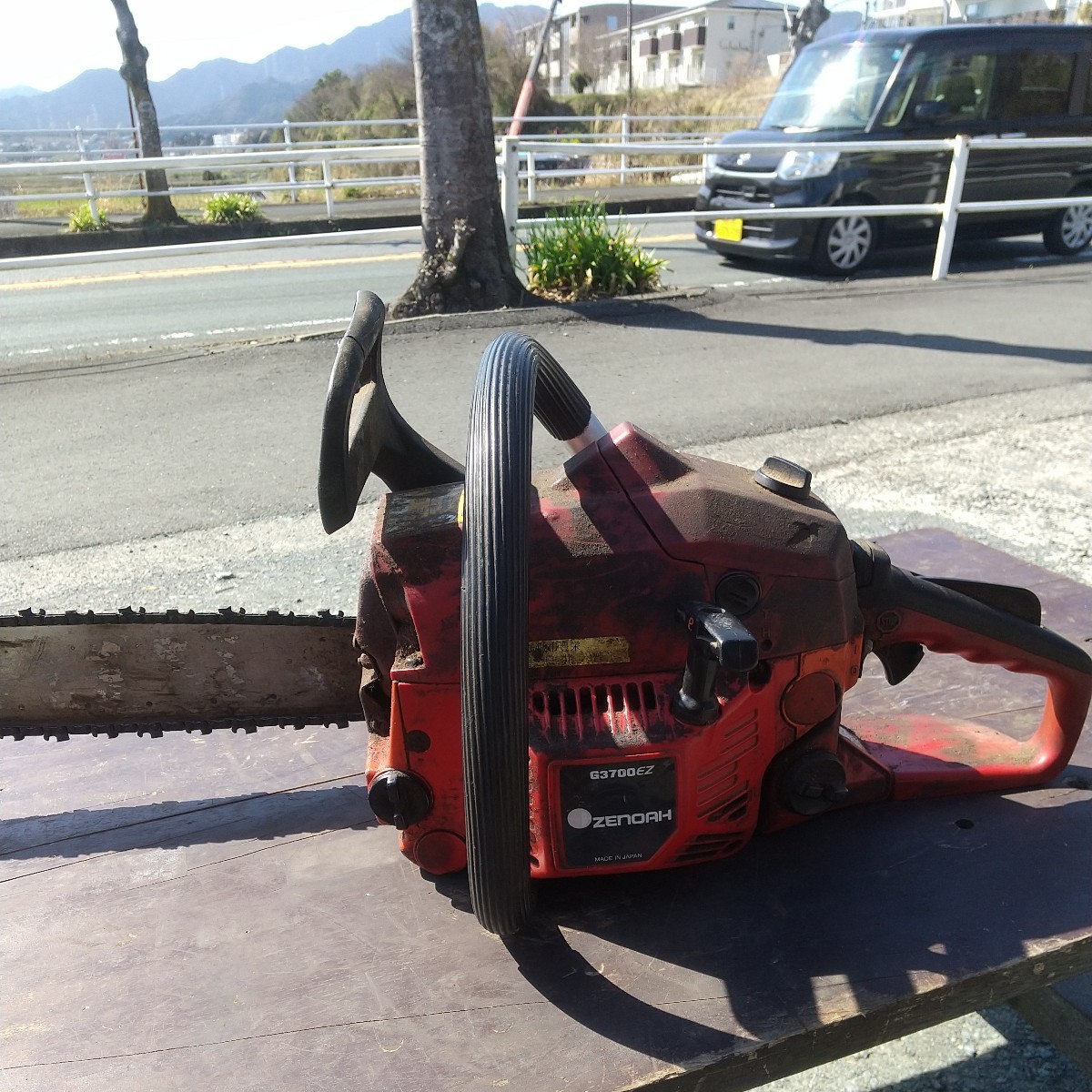 希少 名機サンナナ ハンドヒーター付き小松ゼノアエンジンチェーンソー