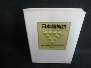 日本語概説　おうふう　書込み・シミ・日焼け有/JBE