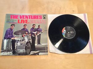 【LP】THE VENTURES / LIVE, AGAIN! ベンチャーズ・アゲイン 北国の青い空(LP-8250) / NOKIE EDWARDS / 68年日本黒盤