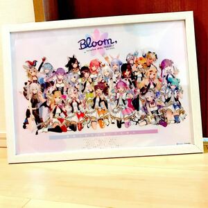 【送料無料】ホロライブ IDOL PROJECT 1st Live Bloom. フレーム 入り A3 クリア ポスター hololive バーチャル YouTuber Vtuber