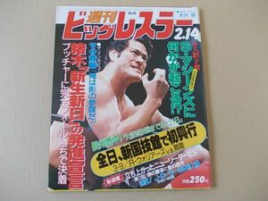 D1641　即決　週刊ビッグレスラー　1985年2/14 No.22　表紙/アントニオ猪木