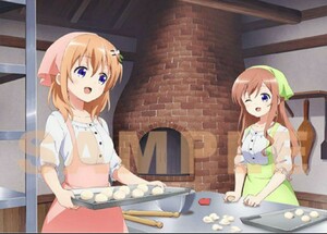 『ご注文はうさぎですか？？～Dear My Sister～』Blu-ray アニメイト特典 A1サイズ クリアポスター ココア モカ ◇ ブルーレイ 購入者特典