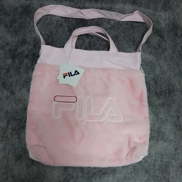 フィラ(FILA) ボアトートバッグ ピンク