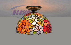 [81SHOP] beautiful goods *[ stain do lamp stained glass antique floral print ] retro atmosphere . stylish * Vintage Tiffany lighting 