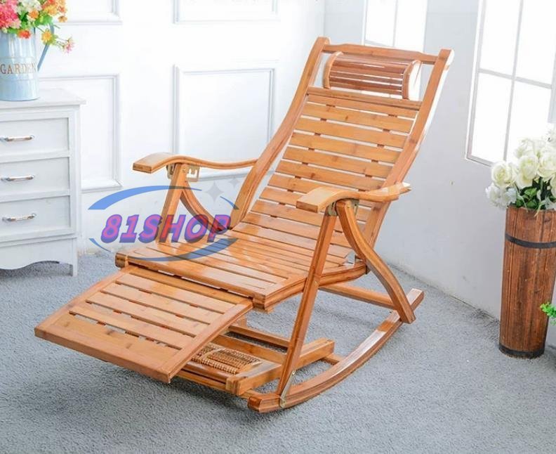 81SHOP이 인기가 많아요 ★ 대나무 흔들의자 레저용 접이식 의자 낮잠 라운지 의자 홈체어 높이 조절 가능, 핸드메이드 아이템, 가구, 의자, 의자, 의자