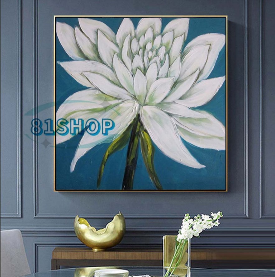 81SHOP Extremely beautiful item ★ Purely hand-painted painting Flowers Oil painting Reception room hanging painting Entrance decoration Hallway mural D, Painting, Oil painting, Nature, Landscape painting