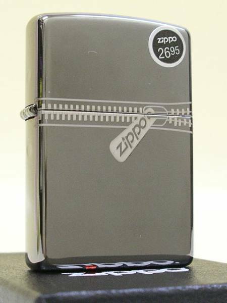 ZIPPO_21088 Zipper ジッパー PVD加工 シルバー ミラー 鏡面仕上げ レギュラータイプ ジッポー オイルライター 新品 送料無料