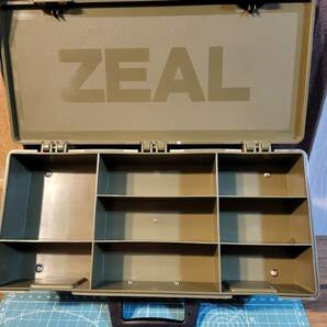 絶版？激レア：ZEAL ズイール アマゾン ボックス 両開き オリーブ色 中古美品の画像5