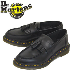 Dr.Martens (ドクターマーチン) 22209001 ADRIAN YELLOW STITCH エイドリアン イエローステッチ レザー タッセルローファー BLACK UK4-約23