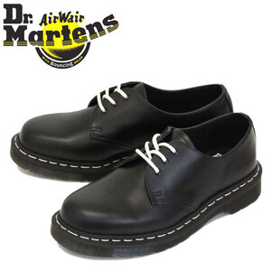 Dr.Martens ( Dr. Martens ) 24757001 1461Z 3 отверстие кожа обувь белая отстрочка BLACK UK9- примерно 28.0cm