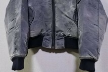 GOLD'S GYM HAWAII Bomber Jacket size M ゴールドジム フライトジャケット MA-1 オーバーダイ ビンテージ_画像7