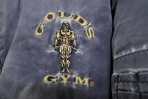 GOLD'S GYM HAWAII Bomber Jacket size M ゴールドジム フライトジャケット MA-1 オーバーダイ ビンテージ_画像3