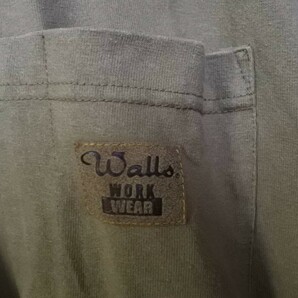 Walls WORK WEAR ウォールズ 長袖 Tシャツ オーバーサイズ ビッグシルエット size XL ブラウン系の画像5
