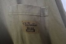 Walls WORK WEAR ウォールズ 長袖 Tシャツ オーバーサイズ ビッグシルエット size XL ブラウン系_画像5