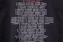 B'z LIVE-GYM 2001 ELEVEN TOUR Tee size M ビーズ イレブン ツアー フォト Tシャツ ブラック_画像7