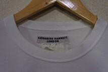 90's KATHARINE HAMNETT LONDON SAVE TIBET 1997ss Tee size M メッセージ Tシャツ ホワイト_画像3