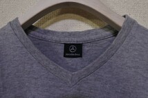 Mercedes-Benz Vintage Tee size M メルセデスベンツ Vネック Tシャツ ロゴ刺繍 ダンロップ 日本製_画像3