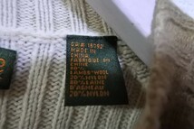 00's Timberland ティンバーランド ウール×ナイロン ニット セーター size XS 茶系 ブラウン ロゴ刺繍_画像6