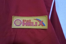 昭和シェル Shell HELIX ナイロンジャケット ジャンパー ベスト 2WAY size L 赤 レッド 当時物_画像4