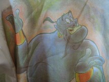 90's-00's Disney Aladdin ディズニー アラジン ジーニー スウェット L-XL ホワイト_画像3