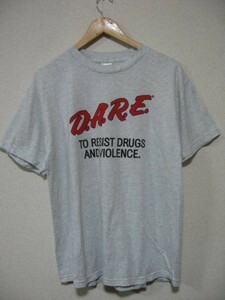 D.A.R.E. TO RESIST DRUGS AND VIOLENCE COLUMBIA POLICE Tee size L 薬物乱用予防教育 Tシャツ コロンビア 警察