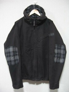00's gravis canvas duck jacket size L グラビス エルボーパッチ キャンバスジャケット ブラック バートン