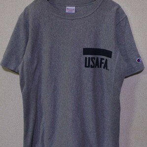 チャンピオン リバースウィーブ USAFA ヘビーウェイト Tシャツ size M 霜降り 杢グレーの画像1