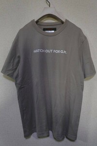 KATHARINE HAMNETT LONDON WATCH OUT FOR G.M. Tee size L message T-shirt gray ju made in Japan 