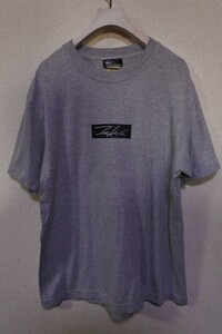 00's FUTURA LABORATORIES BOX LOGO Tee size M ボックスロゴ Tシャツ グレー×ブラック 日本製