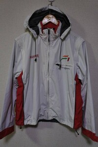 F1 FORCE INDIA フォースインディア ナイロンジャケット ベスト 2WAY size M ホワイト×レッド 希少