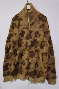 beauty:beast Knit Jacket size 3 beauty Be -stroke mo hair knitted jacket teji duck camouflage archive 