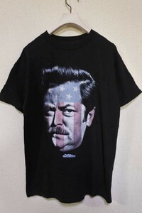 Parks and Recreation Nick Offerman Tee size S-M ロンスワンソン Tシャツ NBC