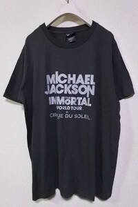 MICHAEL JACKSON THE IMMORTAL WORLD TOUR by CIRQUE DU SOLEIL Tee size XL マイケルジャクソン シルクドソレイユ Tシャツ