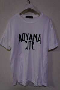 MR.GENTLEMAN AOYAMA CITY Tee size S ミスタージェントルマン Tシャツ ホワイト 東京 青山