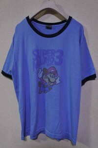 00's SUPER MARIO BROS.3 Tee size M USA製 任天堂 スーパーマリオブラザーズ3 リンガー Tシャツ