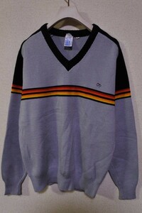 70's-80's OCEAN PACIFIC アクリル ニット セーター size M 香港製 オールドサーフ ビンテージ