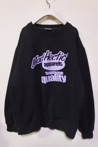 00's realmadhectic Crewneck size L-XL ヘクティク スウェット ブラック