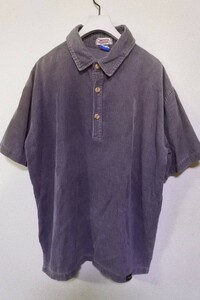 90's Prime CLOTHING 半袖 プルオーバー シャツ 太畝 コーデュロイ size M USA製 HEMP ヘンプ