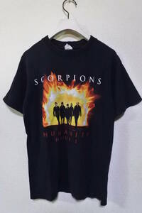 00's SCORPIONS HUMANITY WORLD TOUR anvil Tee size S スコーピオンズ ツアー Tシャツ ブラック