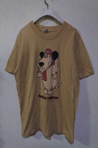 90's Dastardly and Muttley Vintage Tee size L USA製 スカイキッドブラック魔王 ケンケン Tシャツ ブラウン