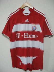 08-09 adidas アディダス FCバイエルン・ミュンヘン ユニフォーム ゲームシャツ size M ブンデスリーガ