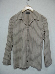 90's tricot COMME DES GARCONS コムデギャルソン ウールシャツ ジャケット オープンカラー AD1995
