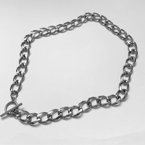 チェーンマンテルネックレス チェーン シンプル シルバー