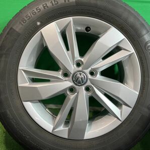 ★フォルクスワーゲン★ポロ★純正 タイヤホイール4本セット 2019年製造 CONTINENTAL 185/65R15 VW POLO AWCHZ 綺麗品の画像4