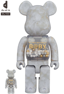 MY FIRST BE@RBRICK B@BY MARBLE(大理石) Ver. 100％ & 400％ MEDICOM TOY PLUS EXCLUSIVE　ベアブリック　メディコムトイプラス