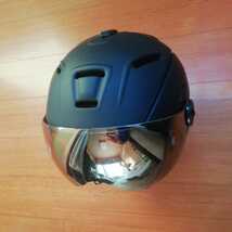 新品未使用 バイザー ヘルメット サイズ M（55cm～58cm）カラー マットブラック スノーボードヘルメット スキーヘルメット ゴーグル _画像2