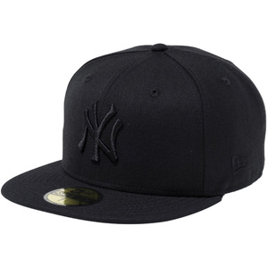 ニューエラ 5950キャップ ブラックロゴ ニューヨークヤンキース カラーアウト ブラック ブラック New Era 59FIFTY Cap Black Logo New York Yankees Color Out