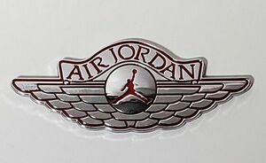 NBA バスケ バスケットボール 飾り Air Jordan エア ジョーダン ジャンプマン アルミ カー ステッカー 銀赤