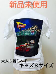 【新品未使用】IN-N-OUT BURGER/大人も着られるキッズTシャツ