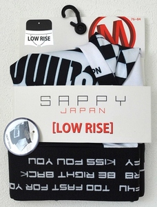 ★【SAPPY サピー】LOW RISE ボクサーパンツ D-526 黒×チェック Mサイズ